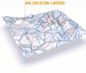 3d view of Laguna Valsacocha